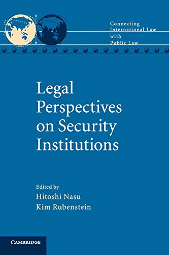 Beispielbild fr Legal Perspectives On Security Institutions zum Verkauf von Cambridge Rare Books