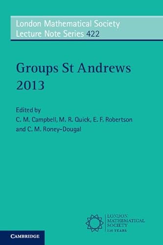 Beispielbild fr Groups St Andrews 2013 zum Verkauf von Ammareal