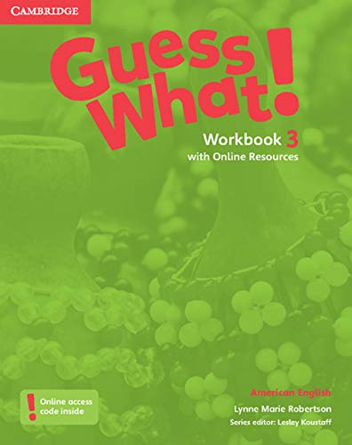 Imagen de archivo de Guess What! American English Level 3 Workbook with Online Resources a la venta por AwesomeBooks