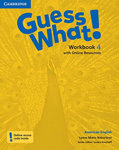 Imagen de archivo de Guess What! American English Level 4 Workbook with Online Resources a la venta por AMM Books