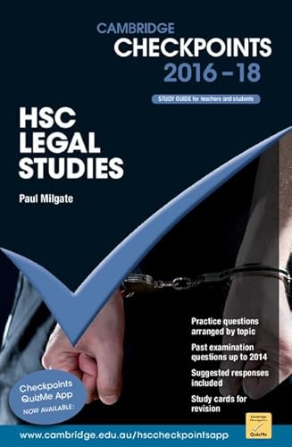 Imagen de archivo de Cambridge Checkpoints HSC Legal Studies 2016-18 a la venta por WorldofBooks