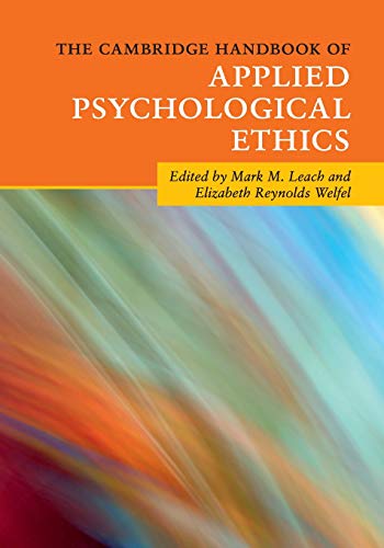 Beispielbild fr The Cambridge Handbook of Applied Psychological Ethics zum Verkauf von Blackwell's