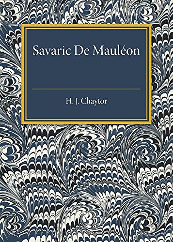 Imagen de archivo de Savaric De Mauleon: Baron and Troubadour a la venta por Lucky's Textbooks