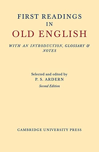 9781107601253: First Readings in Old English 2nd Edition Paperback