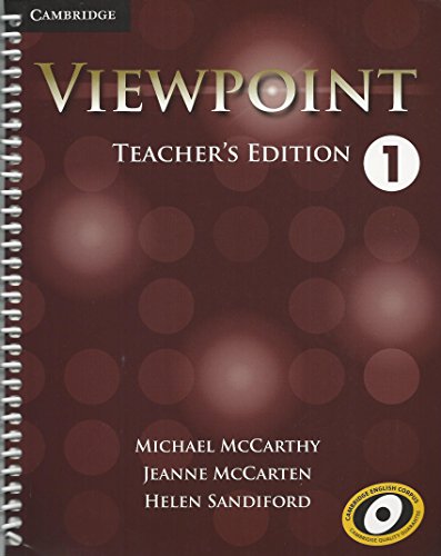 Imagen de archivo de Viewpoint Level 1 Teachers Edition with Assessment Audio CD/CD-ROM a la venta por Goodwill Southern California