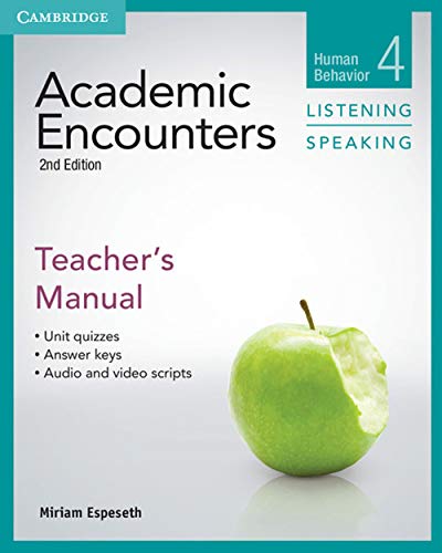 Stock image for Academic Encounters Level 4 Teacher's Manual Listening and Speaking: Human Behavior for sale by HPB-Red