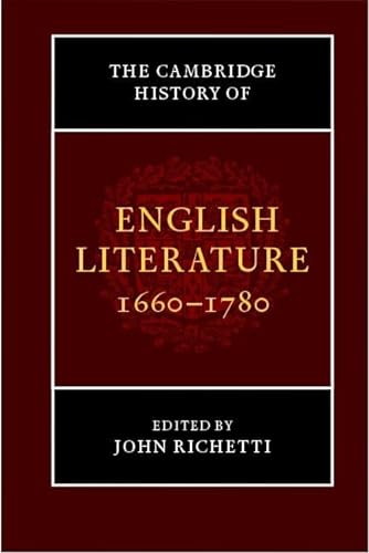 Stock image for The Cambridge History of English Literature, 1660"1780 (The New Cambridge History of English Literature) for sale by WeBuyBooks