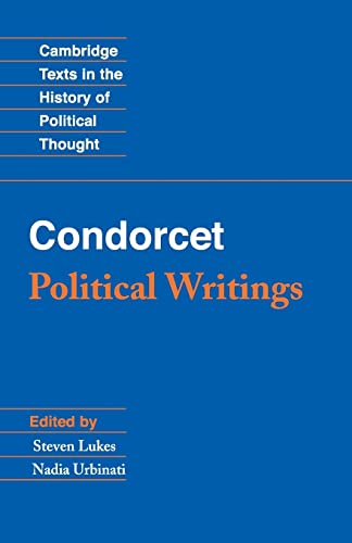 9781107605398: Condorcet: Political Writings Paperback (Cambridge Texts in the History of Political Thought)