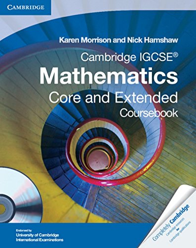 Imagen de archivo de Cambridge IGCSE Mathematics Core and Extended Coursebook with CD-ROM (Cambridge International IGCSE) a la venta por SecondSale