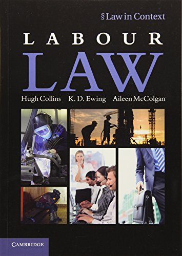 Imagen de stock para Labour Law Paperback (Law in Context)