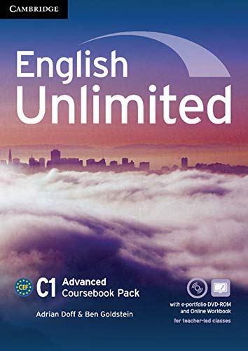 Imagen de archivo de English Unlimited Advanced Coursebook with e-Portfolio and Online Workbook Pack a la venta por AwesomeBooks