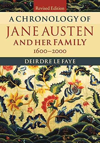 Beispielbild fr A Chronology of Jane Austen and her Family: 1600 "2000 zum Verkauf von AwesomeBooks