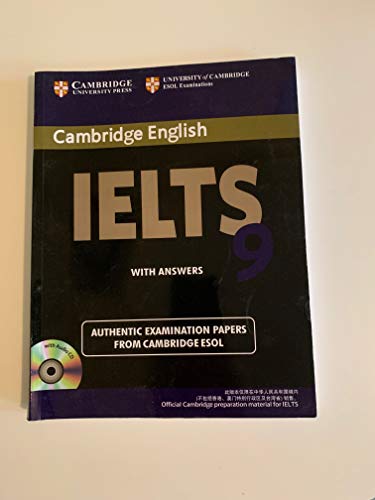 Stock image for Cambridge Ielts 9 Self-Study Pack (Student's Book with Answers and Audio CDs (2)) China Reprint Edition: Authentic Examination Papers from Cambridge ESOL (IELTS Practice Tests) for sale by SecondSale