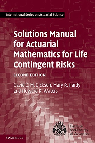 Imagen de archivo de Solutions Manual for Actuarial Mathematics for Life Contingent Risks a la venta por Buchpark