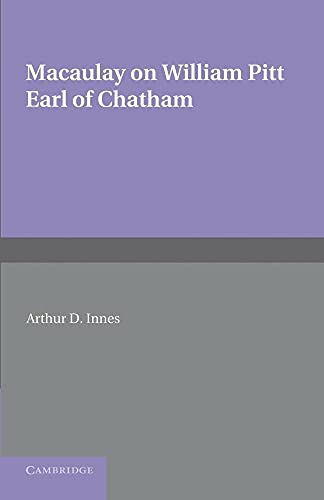 Beispielbild fr William Pitt Earl of Chatham zum Verkauf von Revaluation Books