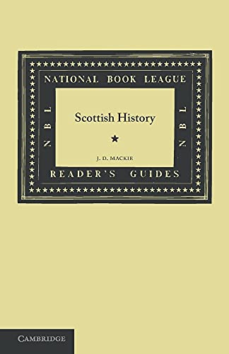 Imagen de archivo de Scottish History (National Book League Readers' Guides) a la venta por HPB-Red