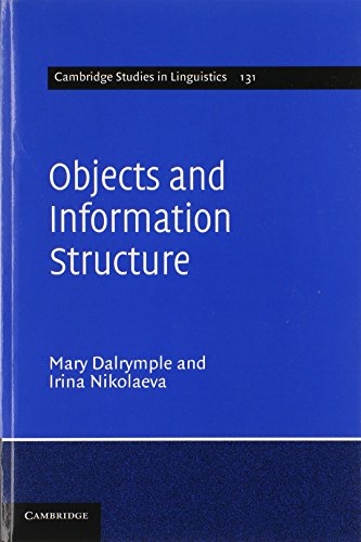 Stock image for Objects and Information Structure for sale by Revaluation Books