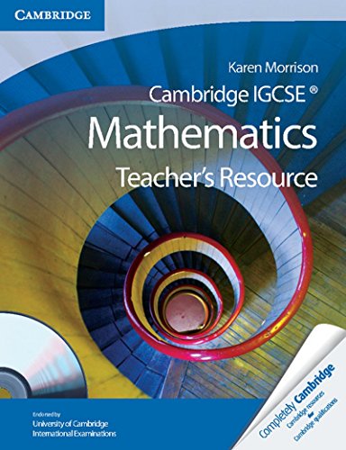 Imagen de archivo de Cambridge IGCSE Mathematics Teacher's Resource CD-ROM (CD-ROM) a la venta por Revaluation Books
