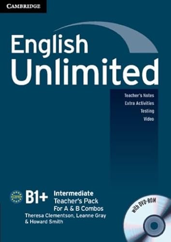 Imagen de archivo de English Unlimited Intermediate A and B Teacher's Pack (Teacher's Book with DVD-ROM) a la venta por AMM Books