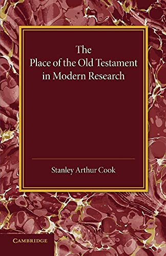 Imagen de archivo de The Place of the Old Testament in Modern Research a la venta por Books Puddle