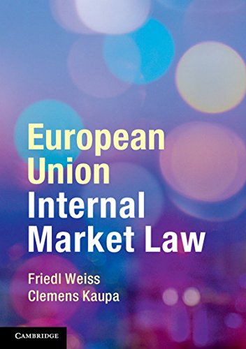 Beispielbild fr European Union Internal Market Law zum Verkauf von Better World Books
