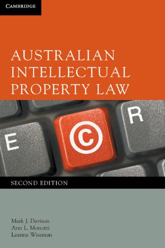 Imagen de archivo de Australian Intellectual Property Law a la venta por Bestsellersuk
