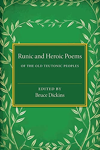 Stock image for Runic and Heroic Poems of the Old Teutonic Peoples for sale by Chiron Media