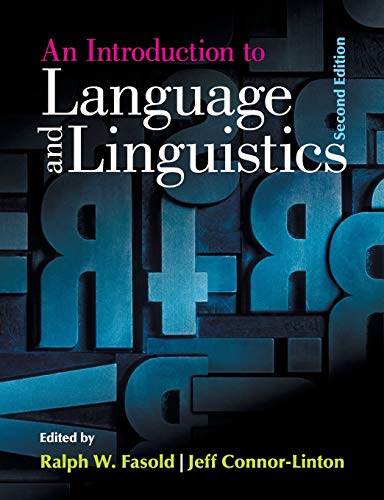 Beispielbild fr An Introduction to Language and Linguistics zum Verkauf von BooksRun