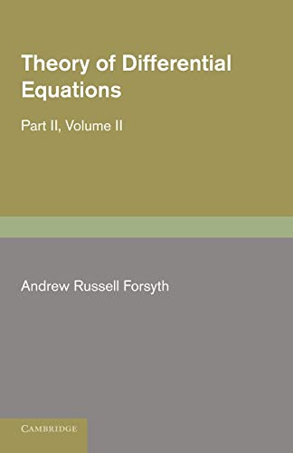 Stock image for Theory of Differential Equations 6 Volume Set: Theory of Differential Equations, Part II, Volume II: Ordinary Equations, not Linear: Volume 2 for sale by Chiron Media