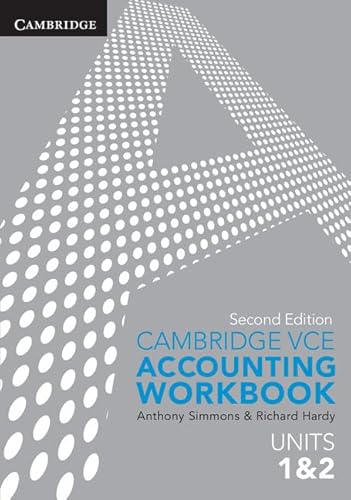 Beispielbild fr Cambridge VCE Accounting Units 1 and 2 Workbook zum Verkauf von Reuseabook