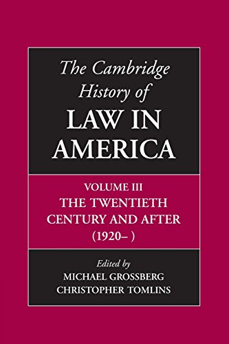 Image d'archives pour The Cambridge History of Law in America (Volume 3) mis en vente par Ria Christie Collections