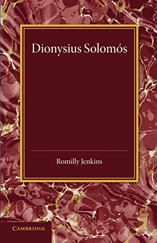 Beispielbild fr Dionysius Solomos zum Verkauf von Chiron Media