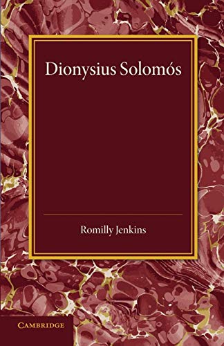 Stock image for Dionysius Solomos for sale by Chiron Media