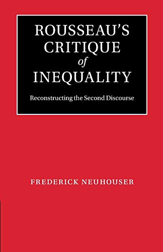 Imagen de archivo de Rousseau's Critique of Inequality a la venta por HPB-Red