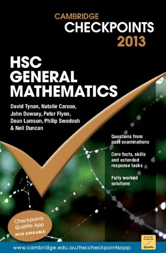 Stock image for Cambridge Checkpoints HSC General Mathematics 2013 for sale by Bayside Books
