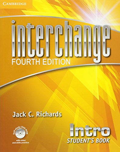 Imagen de archivo de Interchange Intro Student's Book with Self-study DVD-ROM (Interchange Fourth Edition) a la venta por Save With Sam