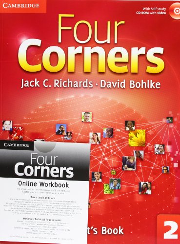 Four Corners Level 2 Student's Book with Self-study CD-ROM and Online Workbook Pack (9781107651760) by Richards, Jack C.; Bohlke, David