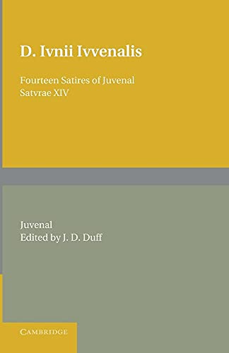 9781107651821: Fourteen Satires of Juvenal (Satvrae, 14)