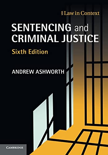 Imagen de archivo de Sentencing and Criminal Justice (Law in Context) a la venta por WorldofBooks