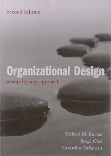 Stock image for Organizational Design - A Step-by-Step Approach for sale by Majestic Books