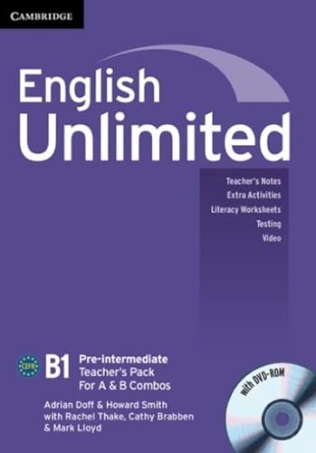 Stock image for English Unlimited Pre-intermediate A and B Teacher's Pack (Teacher's Book with DVD-ROM) for sale by AMM Books