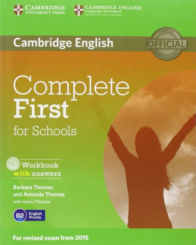 Imagen de archivo de Complete First for Schools Workbook with Answers with Audio CD a la venta por AwesomeBooks