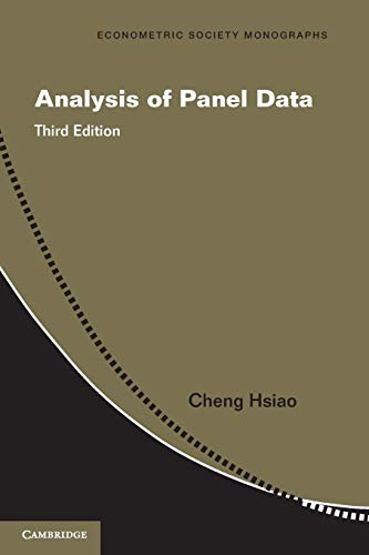 Stock image for Analysis of Panel Data (Econometric Society Monographs, Series Number 54) for sale by HPB-Red