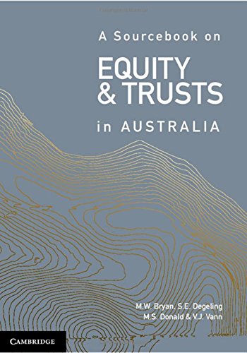 Stock image for A Sourcebook on Equity and Trusts in Australia for sale by Cambridge Rare Books