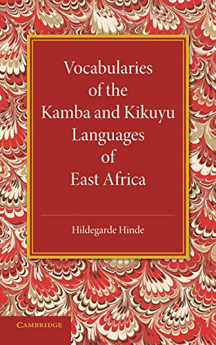 Beispielbild fr Vocabularies of the Kamba and Kikuyu Languages of East Africa zum Verkauf von Chiron Media