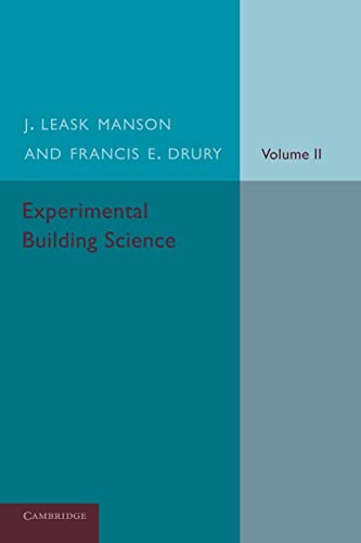 Beispielbild fr Experimental Building Science: 2 zum Verkauf von Chiron Media