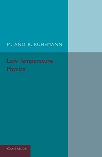 9781107671515: Low Temperature Physics