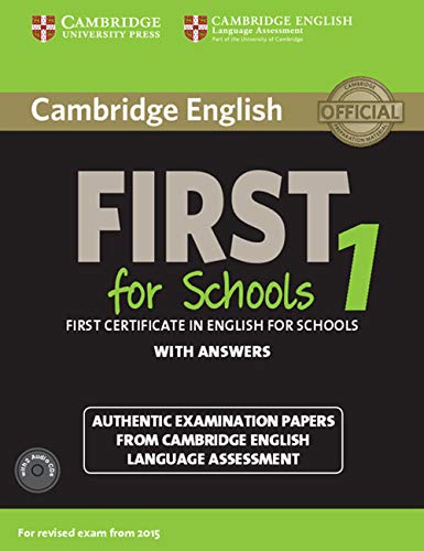 Imagen de archivo de Cambridge English First 1 for Schools for Revised Exam from 2015 Student's Book Pack (Student's Book with Answers and Audio CDs (2)): Authentic . Language Assessment (FCE Practice Tests) a la venta por WorldofBooks