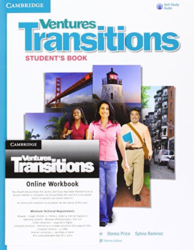 Ventures Transitions Level 5 Digital Value Pack (Student's Book with Audio CD and Online Workbook) (9781107676411) by Bitterlin, Gretchen; Johnson, Dennis; Price, Donna; Ramirez, Sylvia; Savage, K. Lynn