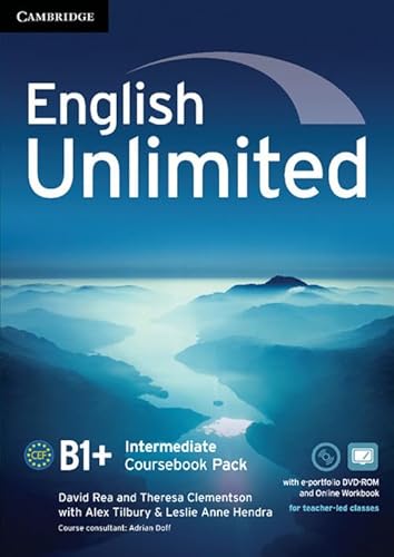 Imagen de archivo de ENGLISH UNLIMITED INTERMEDIATE COURSEBOOK WITH E-PORTFOLIO AND ONLINE WORKBOOK P a la venta por Zilis Select Books